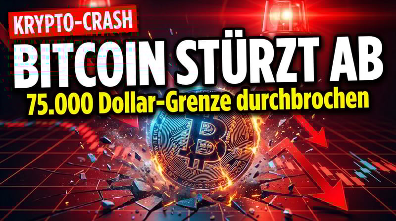 Bitcoin stürzt auf Tiefststand seit November 2024 – Milliarden-Liquidationen erschüttern Kryptomarkt