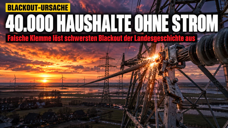 Blackout an der Nordsee: Eine falsche Klemme legt 40.000 Haushalte lahm!