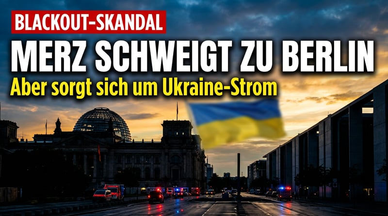 Blackout in Berlin: Kanzler Merz schweigt zur Sabotage im eigenen Land – aber sorgt sich um ukrainische Stromnetze