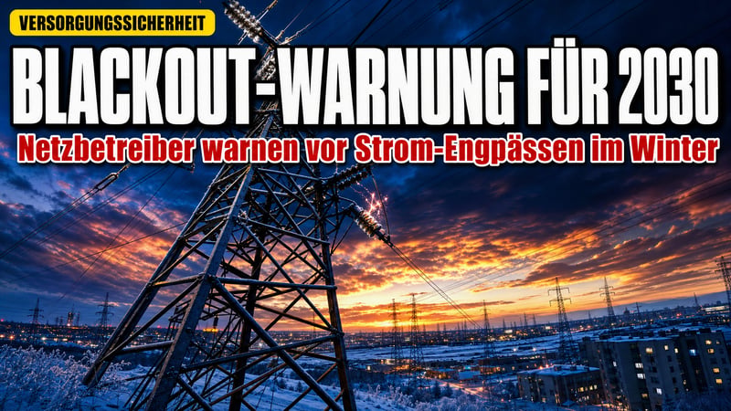 Blackout-Warnung der Netzbetreiber: Es wird eng im Winter 2030
