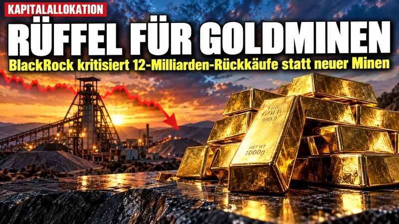 BlackRock-Rüffel für Goldminen: 12 Milliarden für Rückkäufe statt Minen!
