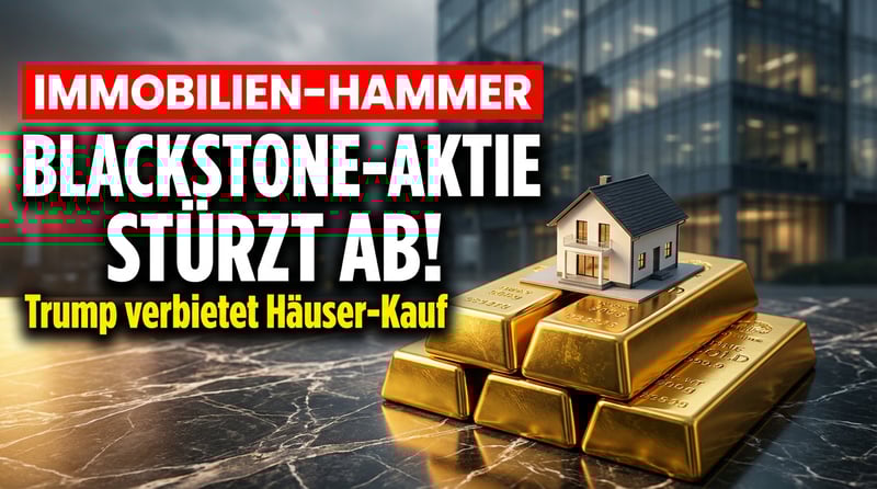 Blackstone-Aktie stürzt ab: Trump kündigt Verbot für institutionelle Investoren bei Einfamilienhäusern an