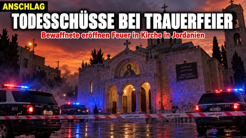 Blutbad bei Trauerfeier: Todesschüsse in Jordaniens Kirche!