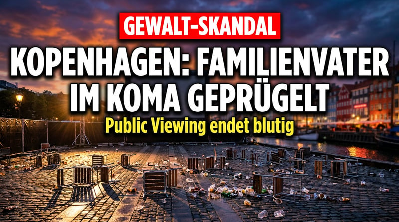Blutbad beim Public Viewing: Familienvater in Kopenhagen ins Koma geprügelt – und Europa schaut weg