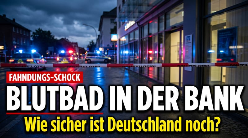 Blutbad in einer Regensburger Bank: Ein Toter nach Messerangriff – wie sicher ist Deutschland überhaupt noch?