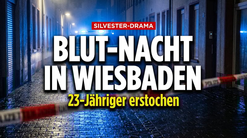 Blutige Silvesternacht in Wiesbaden: 23-Jähriger stirbt nach Messerattacke – Deutschland startet ins neue Jahr wie das alte endete