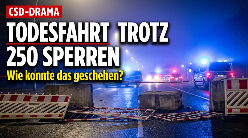 Blutiger CSD in Berlin: Tödliche Todesfahrt trotz 250 Sperren – wie konnte das geschehen?