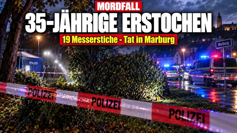 Bluttat in Marburg: Vermisste Frau mit 19 Messerstichen getötet!