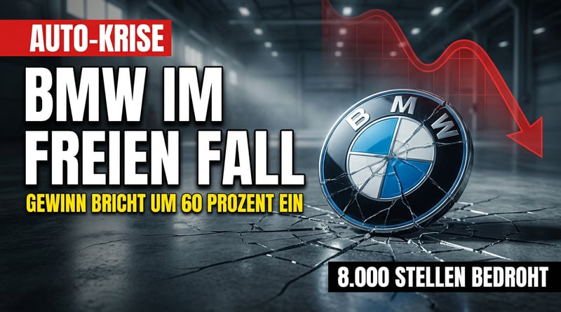 BMW im freien Fall: Autogeschäft verliert über 60 Prozent Gewinn – und Berlin schaut zu