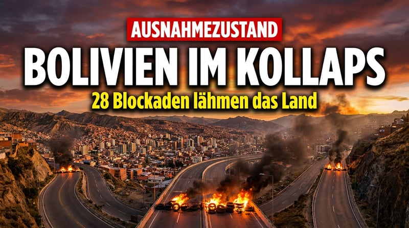 Bolivien im Ausnahmezustand: La Paz abgeriegelt, Inflation außer Kontrolle, Präsident in der Defensive