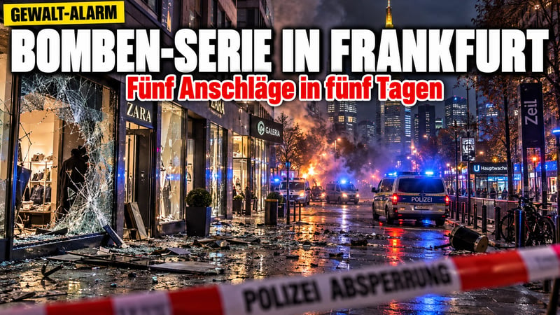 Bomben-Serie in Frankfurt: Fünfter Anschlag in nur fünf Tagen!