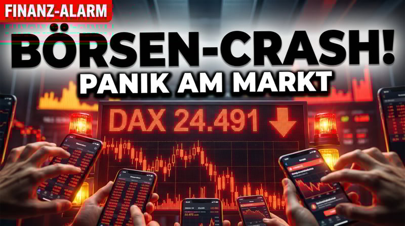 Börsenturbulenzen: DAX kämpft ums Überleben – Anleger flüchten in Panik
