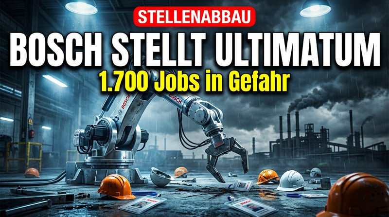 Bosch setzt Belegschaft die Pistole auf die Brust: Tausende Arbeitsplätze in Gefahr