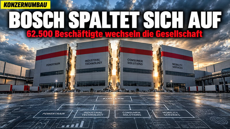 Bosch spaltet sich auf: Rettungsplan oder teure Fassade?