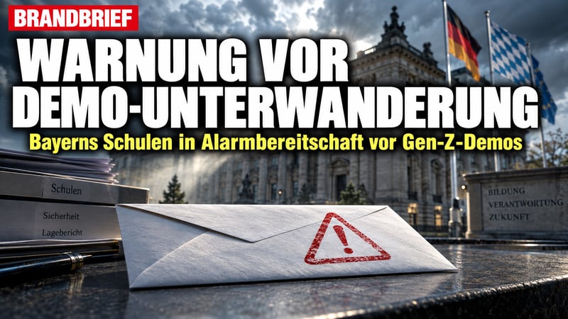 Brandbrief an Bayerns Schulen: Kapern Linksextreme die Gen-Z-Demos?