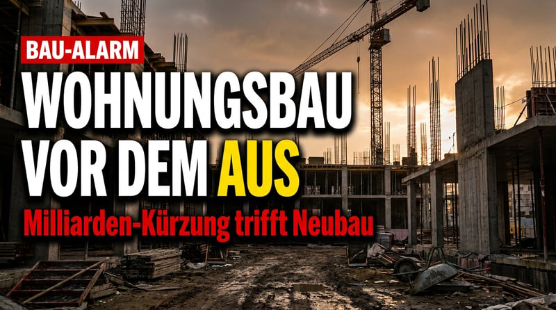 Brandbrief an den Kanzler: Der Wohnungsbau geht unter – und Berlin dreht ihm den Geldhahn zu