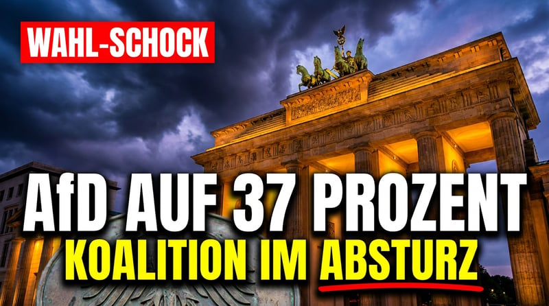 Brandenburg im Umbruch: AfD klettert auf Rekordwert von 37 Prozent – Koalition im freien Fall