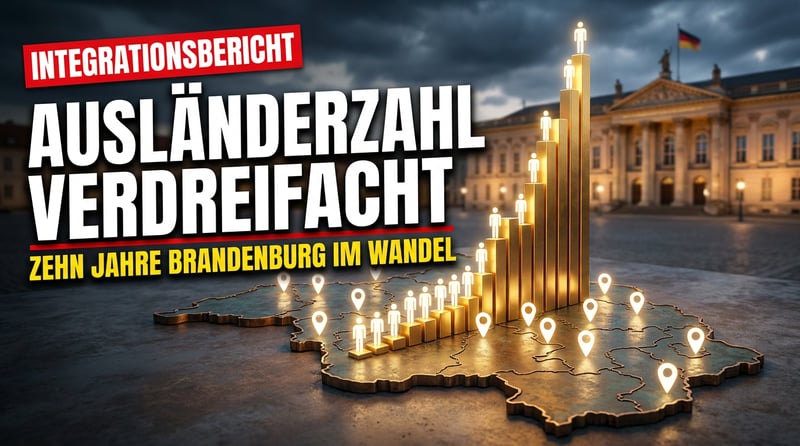 Brandenburg im Zehn-Jahres-Rausch: Ausländerzahl verdreifacht – und die Politik feiert das als „Fundament"