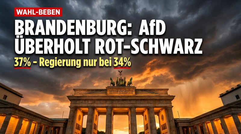 Brandenburg läuft davon: AfD allein stärker als die gesamte rot-schwarze Regierung