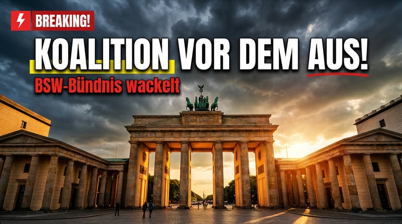Brandenburg vor dem Abgrund: BSW-Koalition wackelt bedenklich