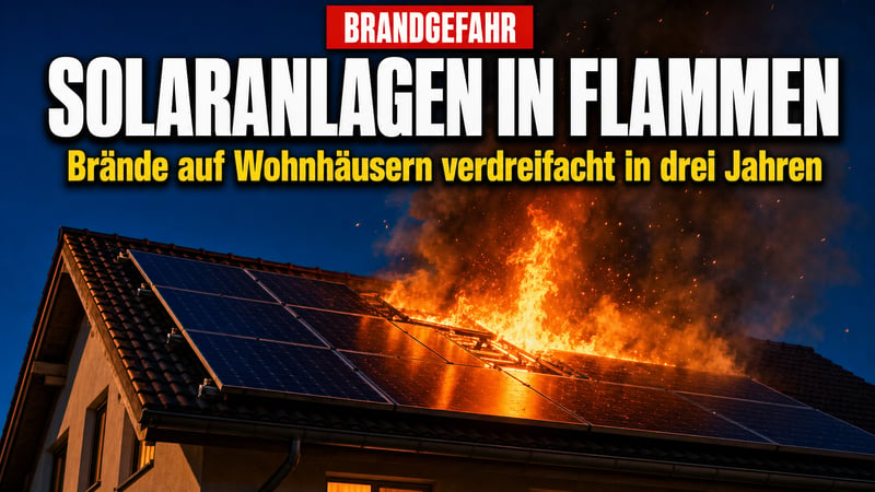 Brandgefahr auf dem Dach: Solar-Feuer verdoppeln sich binnen drei Jahren