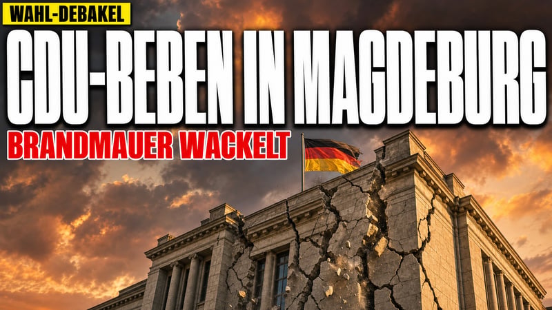 Brandmauer am Ende? CDU-Beben in Magdeburg nach 17,2 Prozent