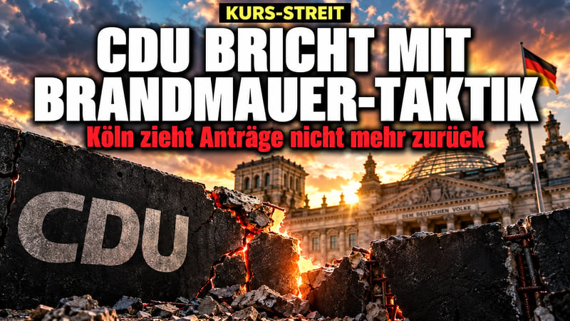 Brandmauer-Beben in Köln: CDU-Frau Güler lässt sich nicht mehr erpressen!