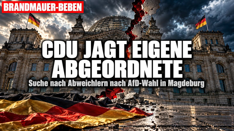 Brandmauer-Beben in Magdeburg: CDU macht Jagd auf eigene Abgeordnete!