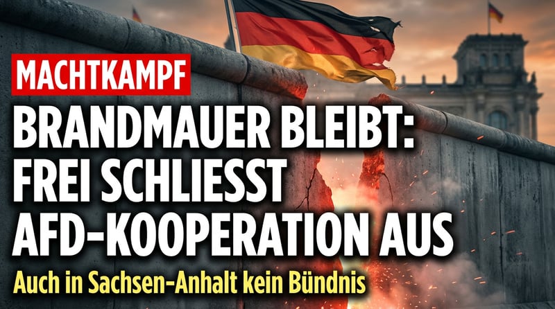 Brandmauer bleibt: Frei schließt AfD-Kooperation auch in Magdeburg aus