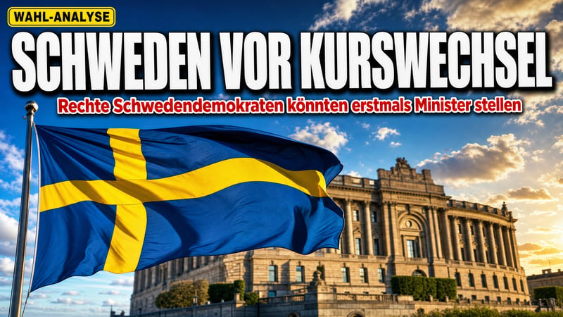 Brandmauer längst gefallen: Schweden wählt – Deutschland schaut weg