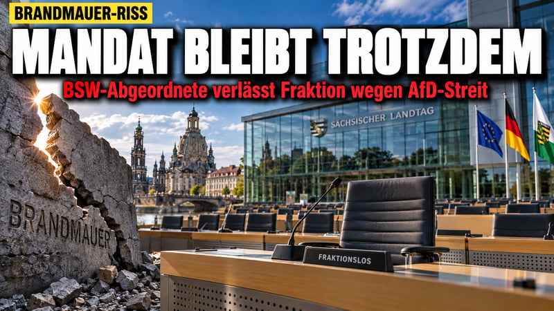 Brandmauer-Streit im BSW: Abgeordnete geht, ihr Mandat behÀlt sie!
