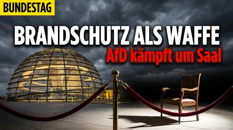 Brandschutz als Waffe: AfD kämpft um angemessenen Fraktionssaal im Bundestag