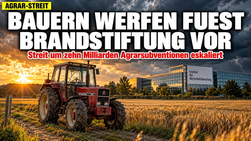 Brandstifter-Vorwurf: Bauern gehen auf Ifo-Chef Fuest los!