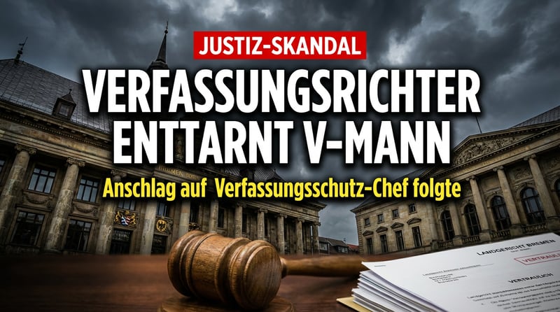 Bremer Verfassungsrichter soll bei Enttarnung eines V-Manns mitgewirkt haben – Linksextremismus bis in höchste Justizkreise?