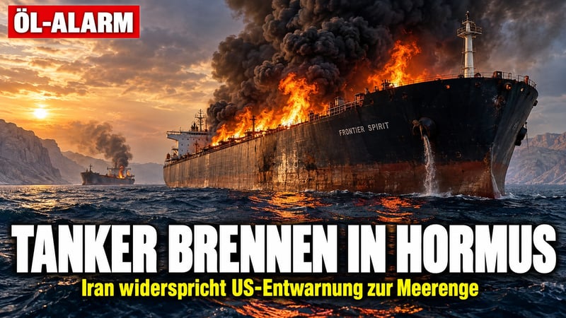 Brennende Tanker in Hormus: Iran zerpflückt die US-Entwarnung!