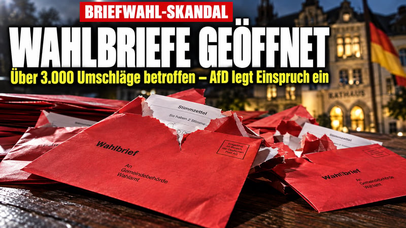 Briefwahl-Skandal bei Hannover: Über 3.000 Wahlbriefe geöffnet!