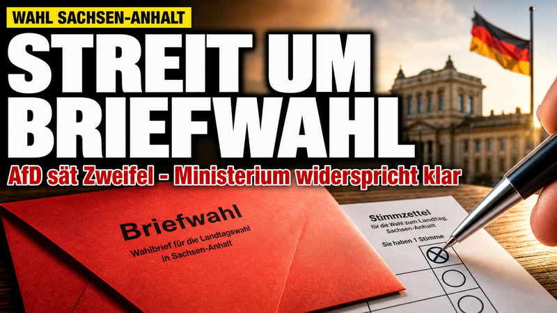 Briefwahl-Streit in Sachsen-Anhalt: Wer führt hier wessen Stift?