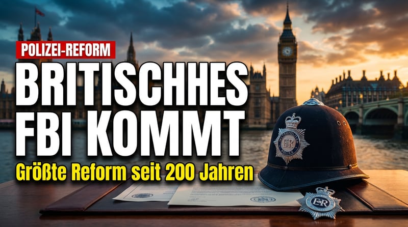 Britisches FBI: London plant größte Polizeireform seit zwei Jahrhunderten
