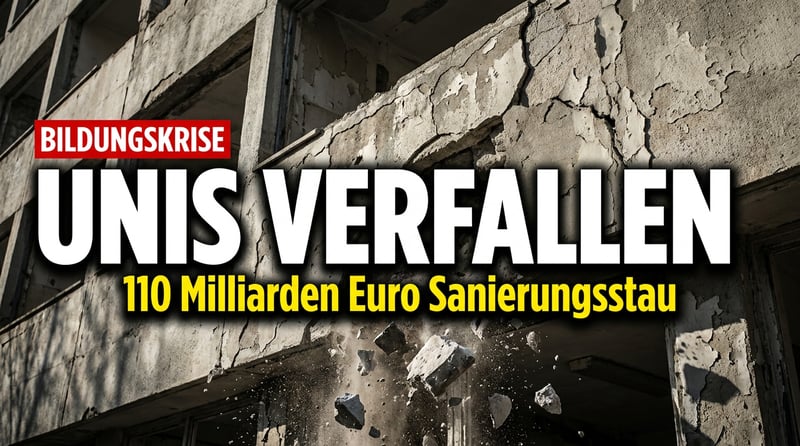 Bröckelnde Hörsäle, bröckelnder Anspruch: Deutschlands Universitäten im Sanierungsstau