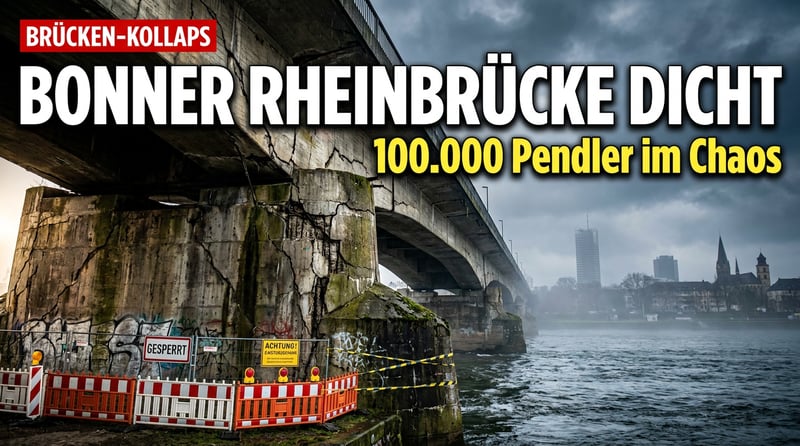 Bröckelnde Republik: Bonner Rheinbrücke gesperrt – Deutschlands Infrastruktur im freien Fall