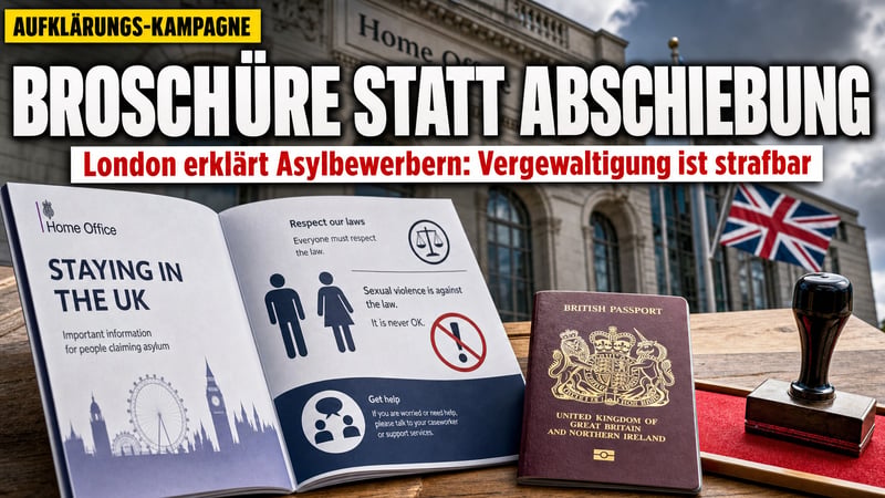 Broschüre statt Abschiebung: London erklärt Asylbewerbern, was Vergewaltigung ist