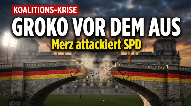 Bruchlandung der GroKo: Merz poltert gegen die SPD – die Genossen schlagen zurück