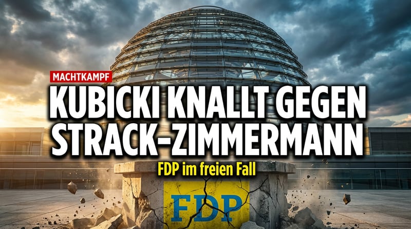 Bruderkrieg bei den Liberalen: Kubicki zeigt Strack-Zimmermann, „wo der Hammer hängt“