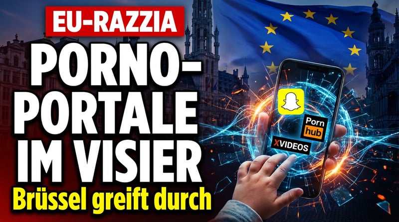 Brüssel macht Ernst: Porno-Portale und Snapchat im Fadenkreuz der EU-Jugendschützer
