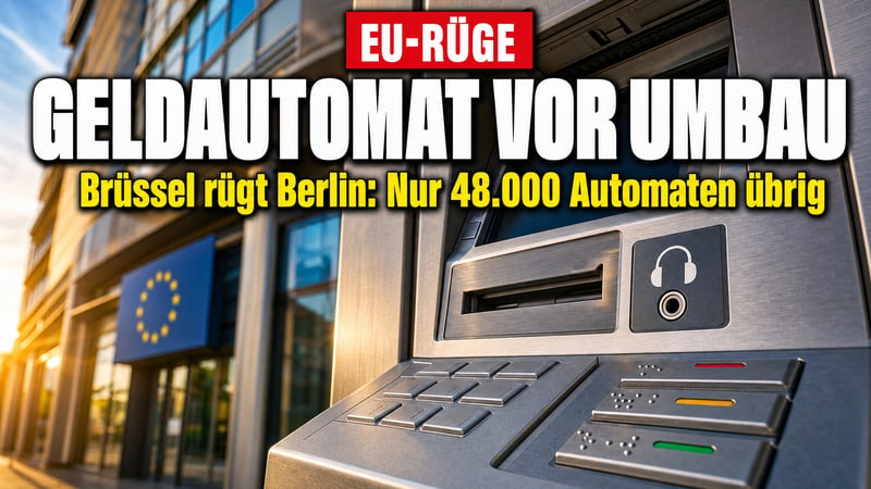 Brüssel rügt Berlin: 48.000 Geldautomaten vor dem Zwangsumbau