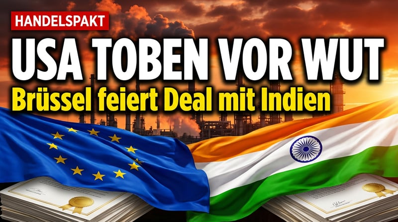 Brüssel und Neu-Delhi feiern Handelspakt – Washington tobt vor Wut