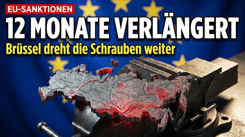 Brüssel zieht die Daumenschrauben an: Russland-Sanktionen erstmals für ganze zwölf Monate verlängert