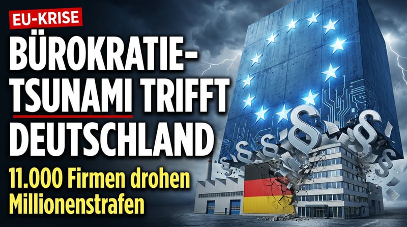 Brüsseler Bürokratie-Tsunami: Wie die EU deutsche Unternehmen mit KI-Vorschriften und Millionenstrafen erwürgt