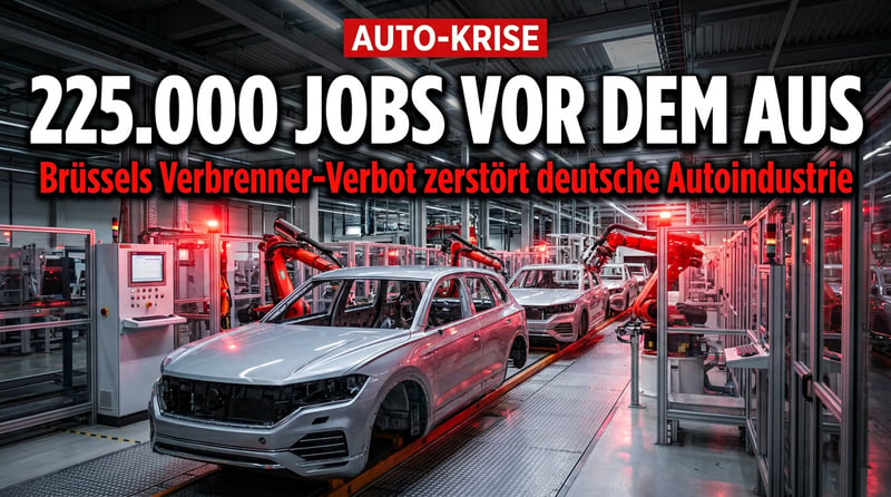 Brüsseler Bürokratie-Wahnsinn: 225.000 Jobs in der deutschen Autoindustrie vor dem Aus