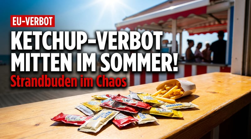 Brüsseler Bürokratie-Wahnsinn: Wie ein Ketchup-Verbot mitten in der Sommersaison Deutschlands Strandbuden ins Chaos stürzt
